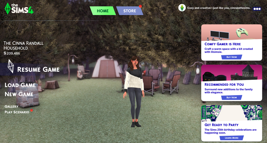 Cozy Retreat Main Menu Background Override preview